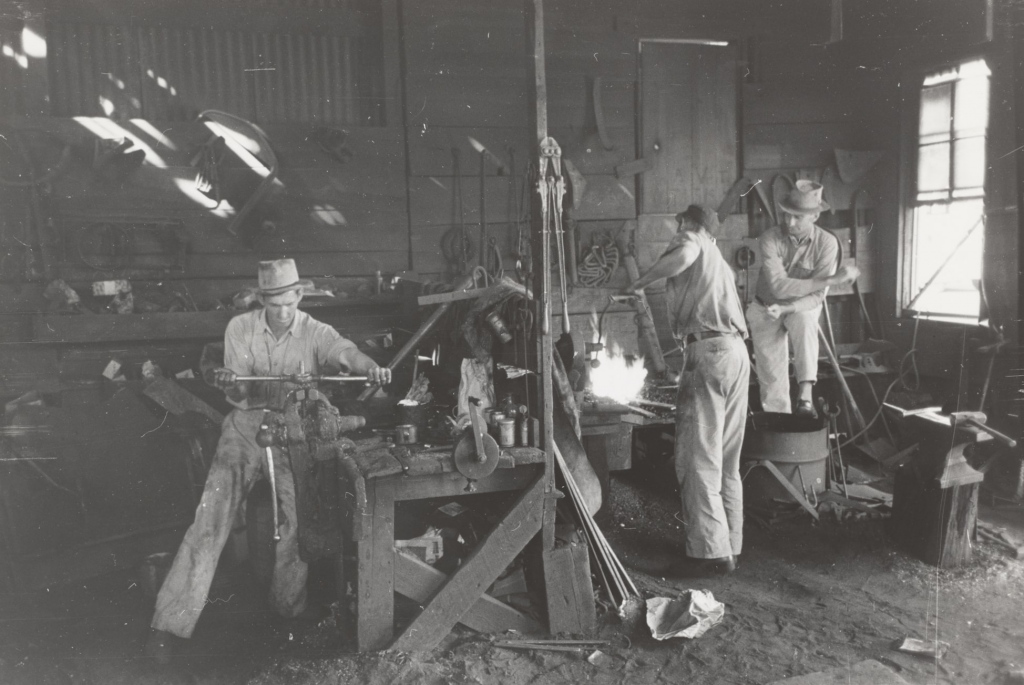 Vintage manufacturing workshop